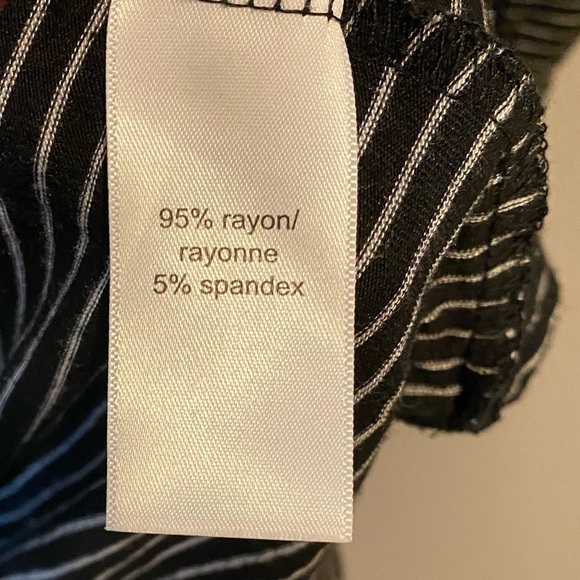 MAURICE’S Jersey Knit Tee Shirt Dress Small Black White - Picture 8 of 10